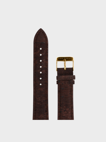 CLASSIC - WHITE/GOLD - BROWN VEGAN LEATHER | CORK