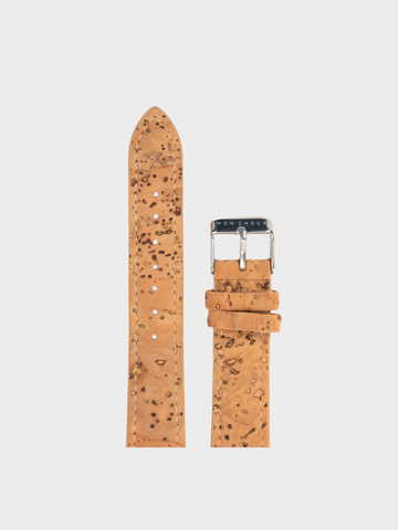 CLASSIC - WHITE/SILVER - NATURAL VEGAN LEATHER | CORK