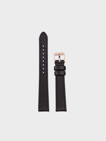 LILLE - ROSE GOLD TONE - NOIR VEGAN LEATHER | GRAPE