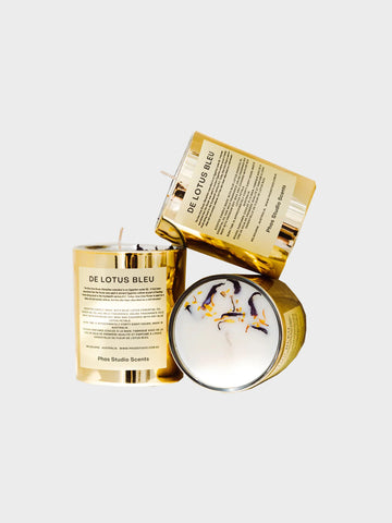 Blue Lotus & White Sage Essential Oil Candle-Phos Studio-ETHOS