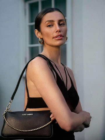 ETHOS - Briar Baguette Bag in Black & Gold - Lost Woods - Australia