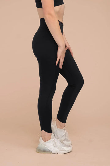 Mya Ultralight Wrap Legging - Black