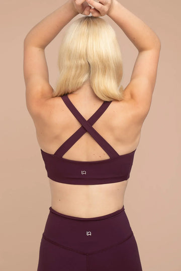 Millie Crossback Bra - Beetroot