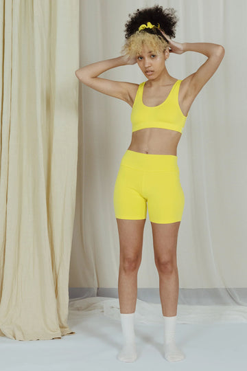 Organic Cotton Crop Top in Citrus