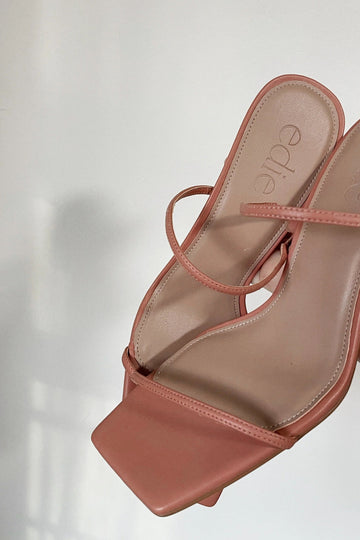 The Amanda Heeled Sandal | Peach