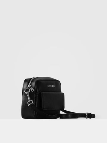 Small Aster Crossbody Bag in Black & Silver-Lost Woods-ETHOS