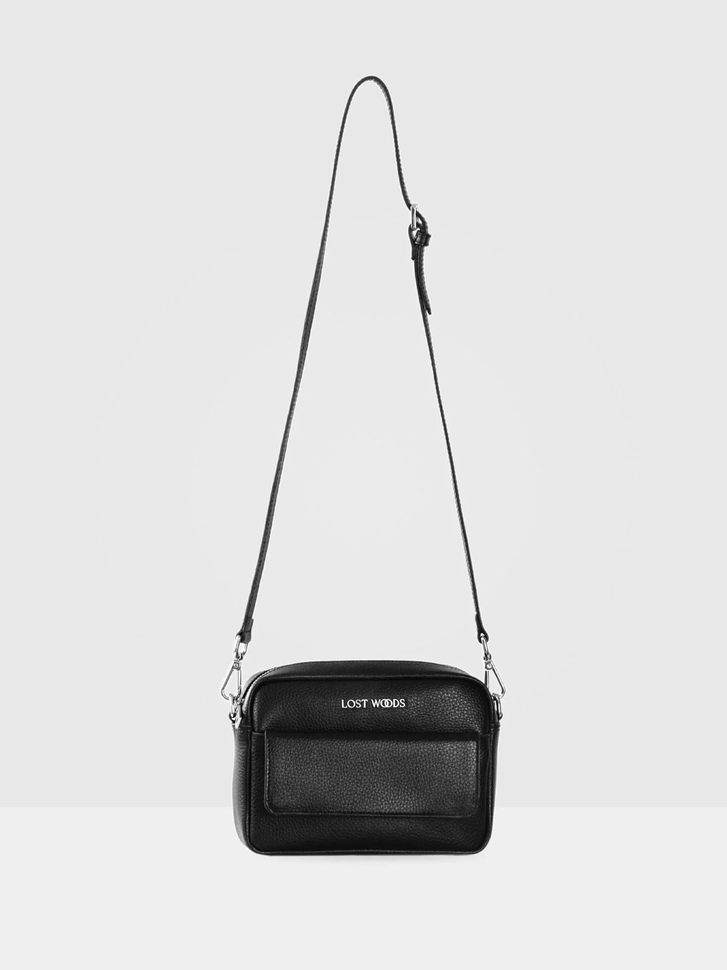 Small Aster Crossbody Bag in Black & Silver-Lost Woods-ETHOS