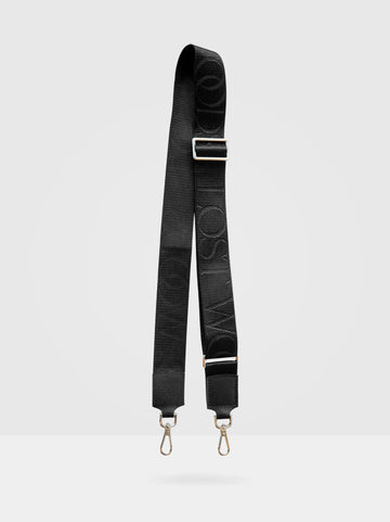 Thick Crossbody Bag Strap in Black & Gold-Lost Woods-ETHOS