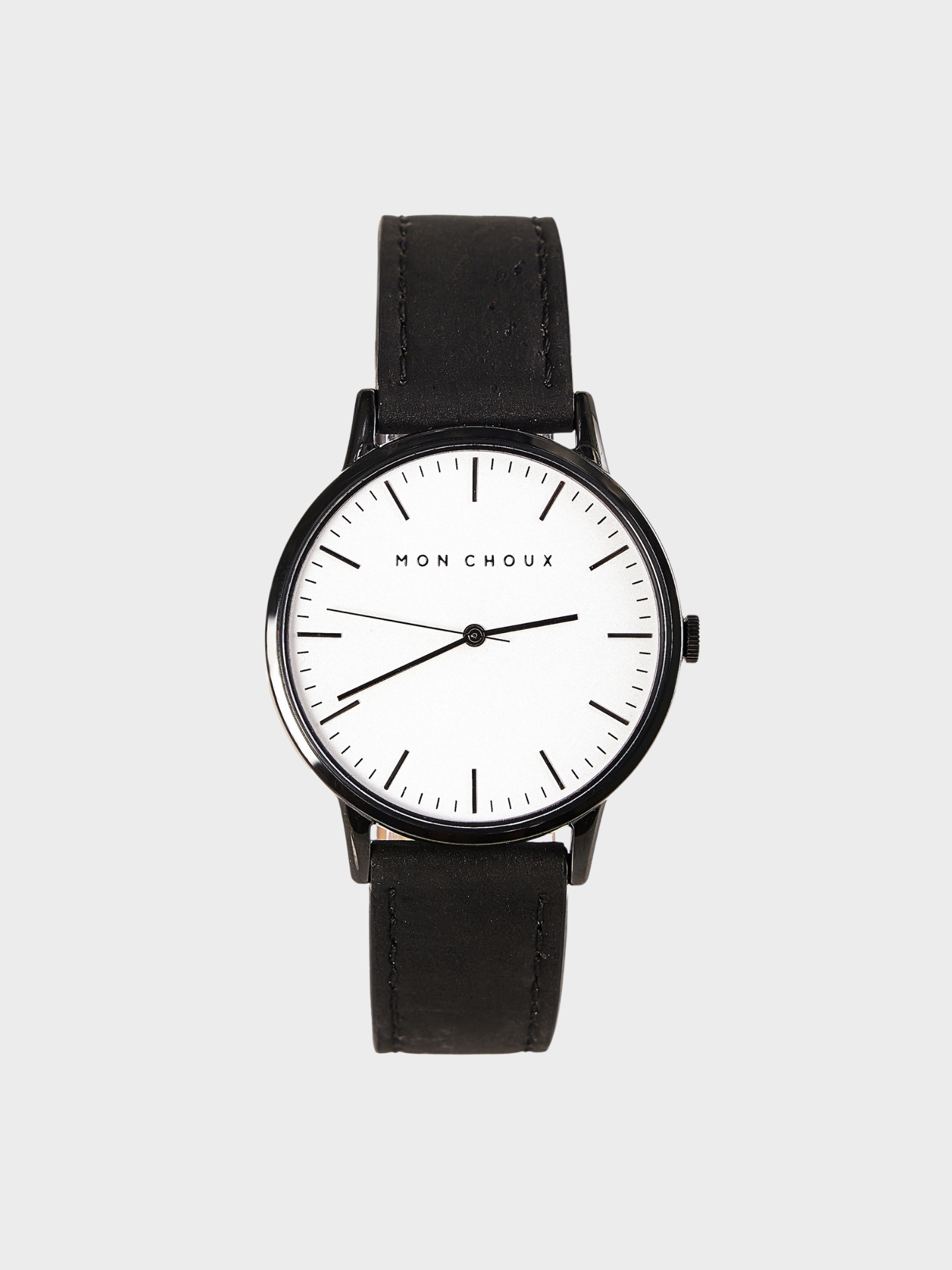 CLASSIC - WHITE/NOIR - BLACK VEGAN LEATHER | CORK