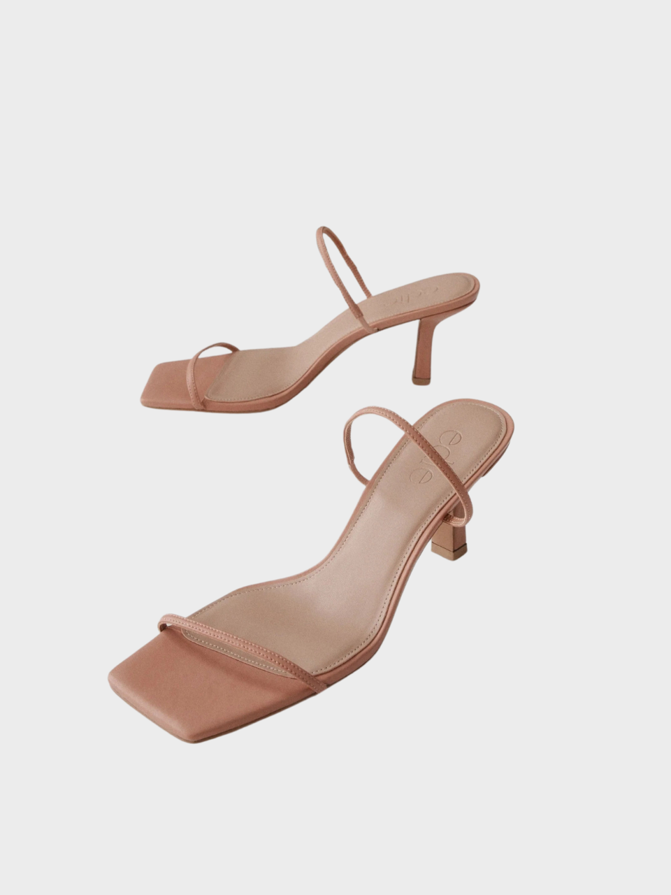 The Amanda Heeled Sandal | Peach