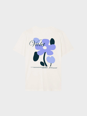 Violet Print T-Shirt | Oversize Fit