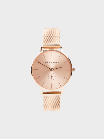 LILLE - ROSE GOLD WATCH - MESH