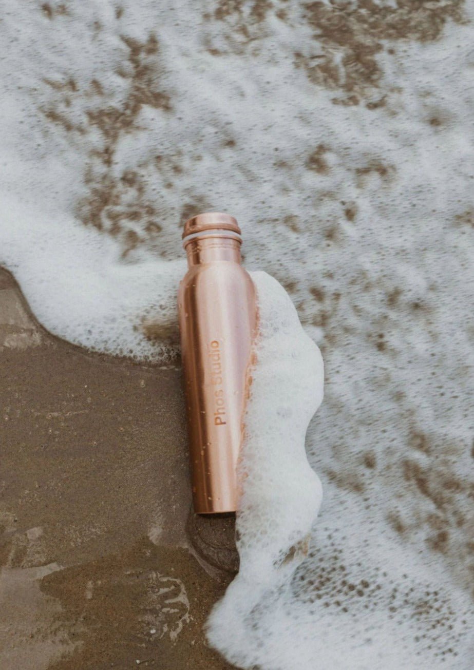 1 Litre Copper Water Bottle-Phos Studio-ETHOS