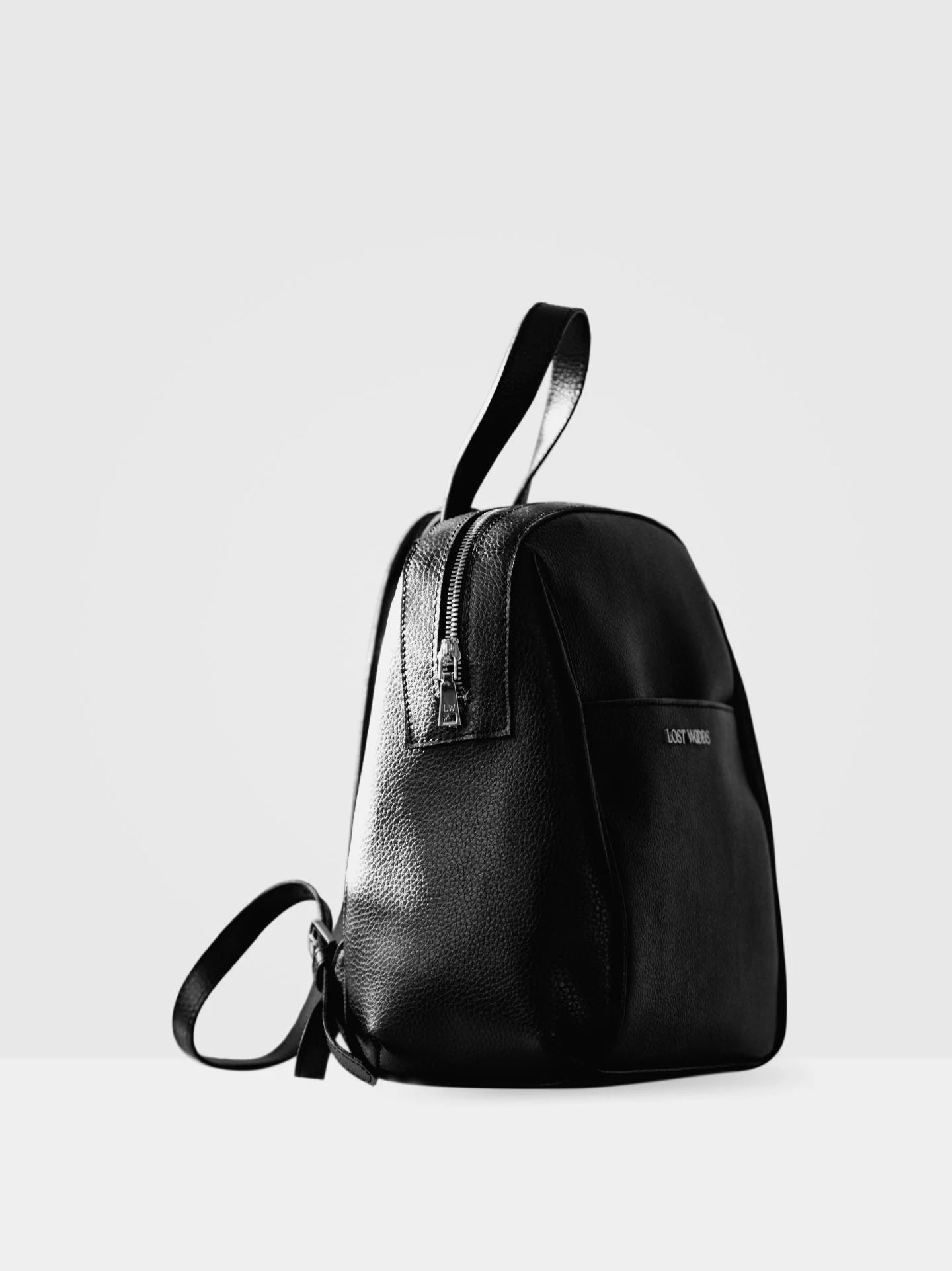 Hazel Soft Backpack in Black & Silver-Lost Woods-ETHOS