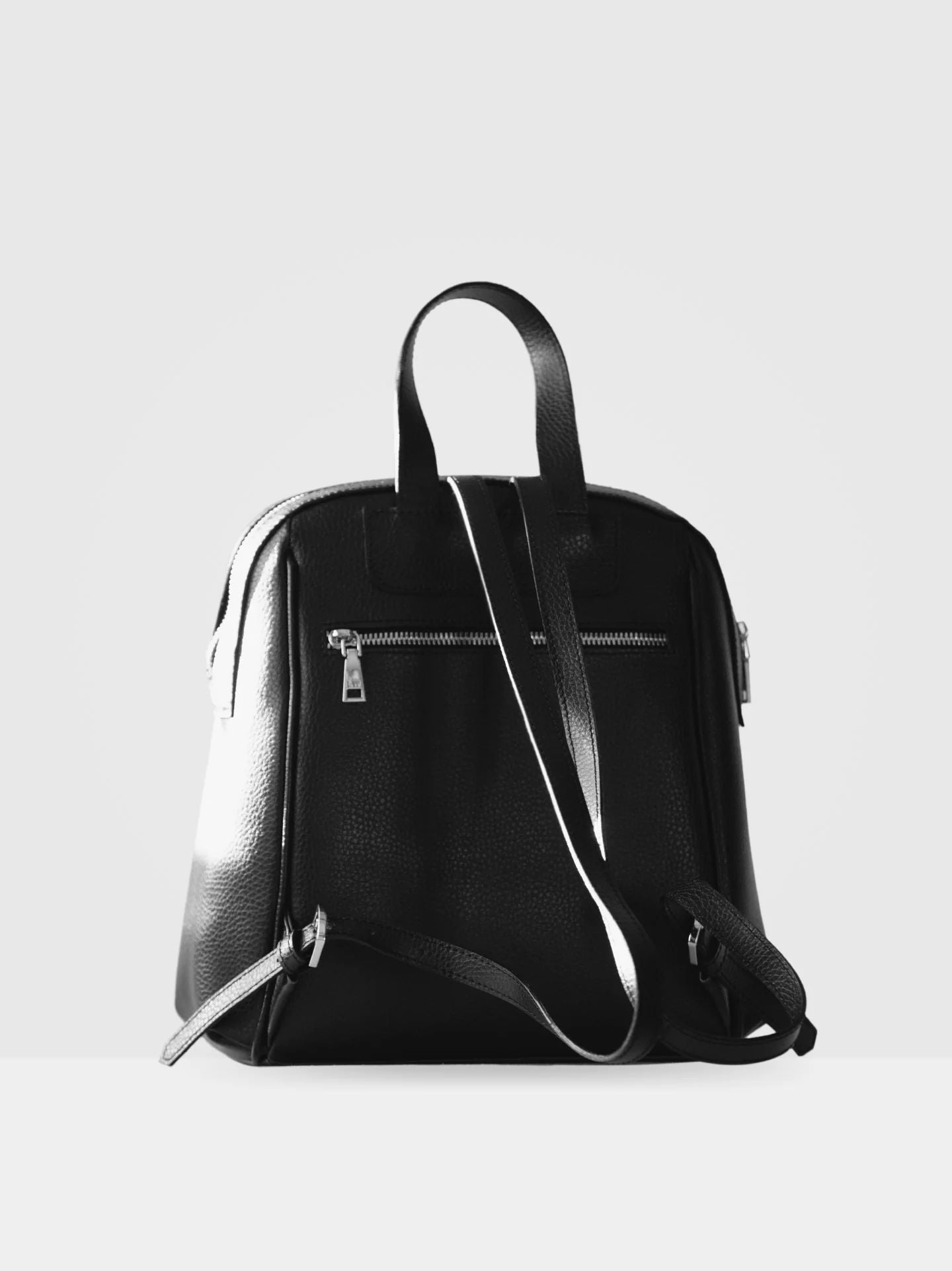 Hazel Soft Backpack in Black & Silver-Lost Woods-ETHOS