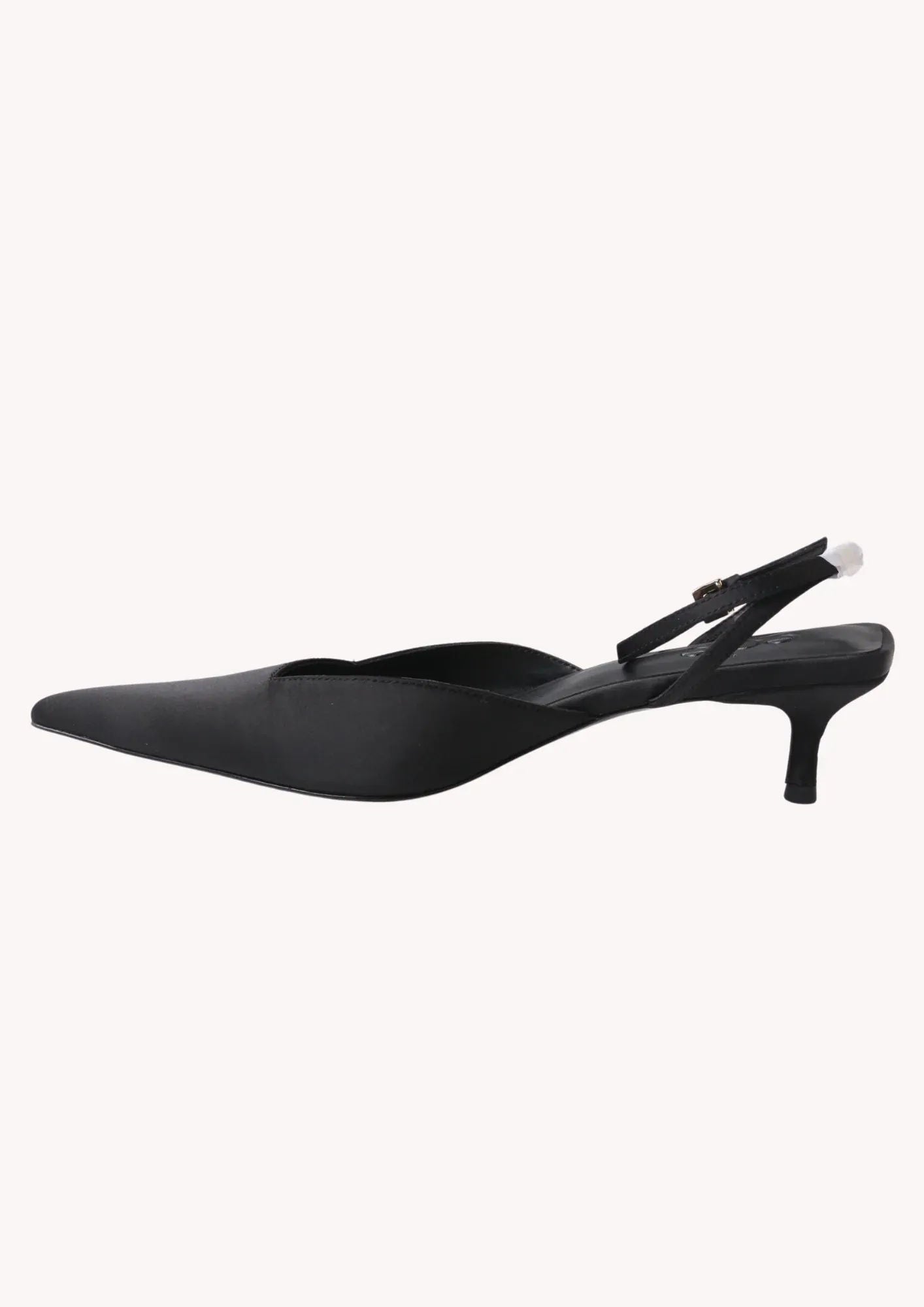 The Dominique Kitten Heel | Black Satin-edie collective-ETHOS