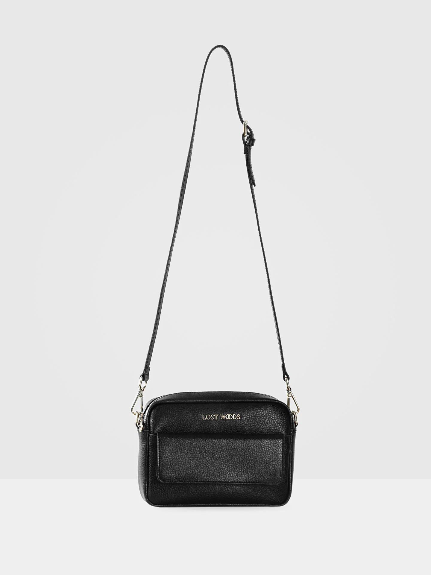 Small Aster Crossbody Bag in Black & Gold-Lost Woods-ETHOS