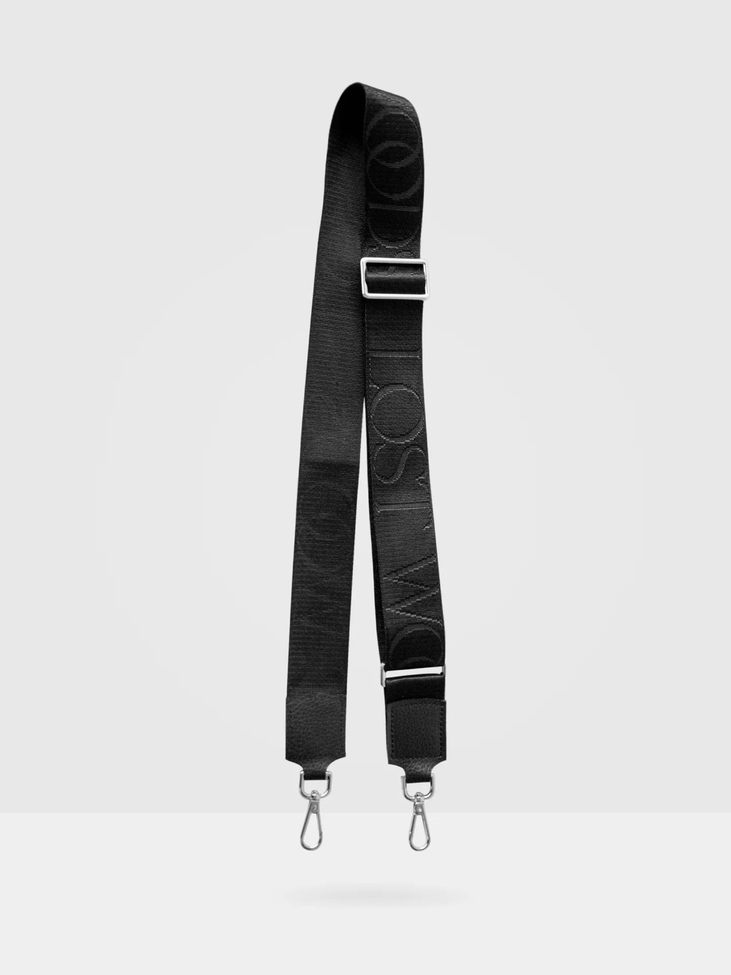 Thick Crossbody Bag Strap in Black & Silver-Lost Woods-ETHOS